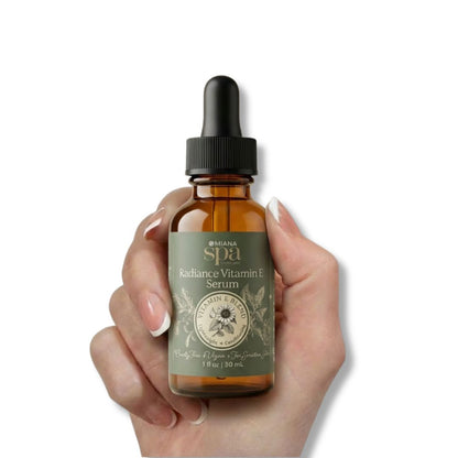 Omiana Natural Cosmetics Oil Radiance Vitamin E Serum – Lightweight, Conditioning Moisture for Sensitive Skin