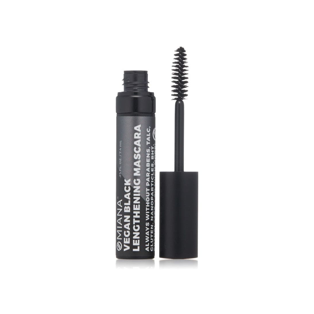 Omiana Natural Cosmetics Mascara Vegan Black Lengthening Mascara - No Mica, Titanium Dioxide, & More!